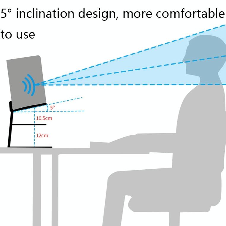 Double Layer Portable All-aluminum Laptop Stand with Cooling Speaker