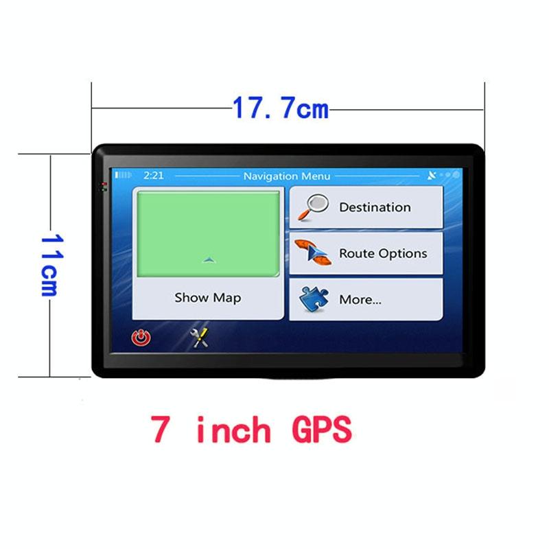 7 Inch Car Gps Navigator 8G + 256M Capacitive Screen Bluetooth Reverse Image - Australia Map