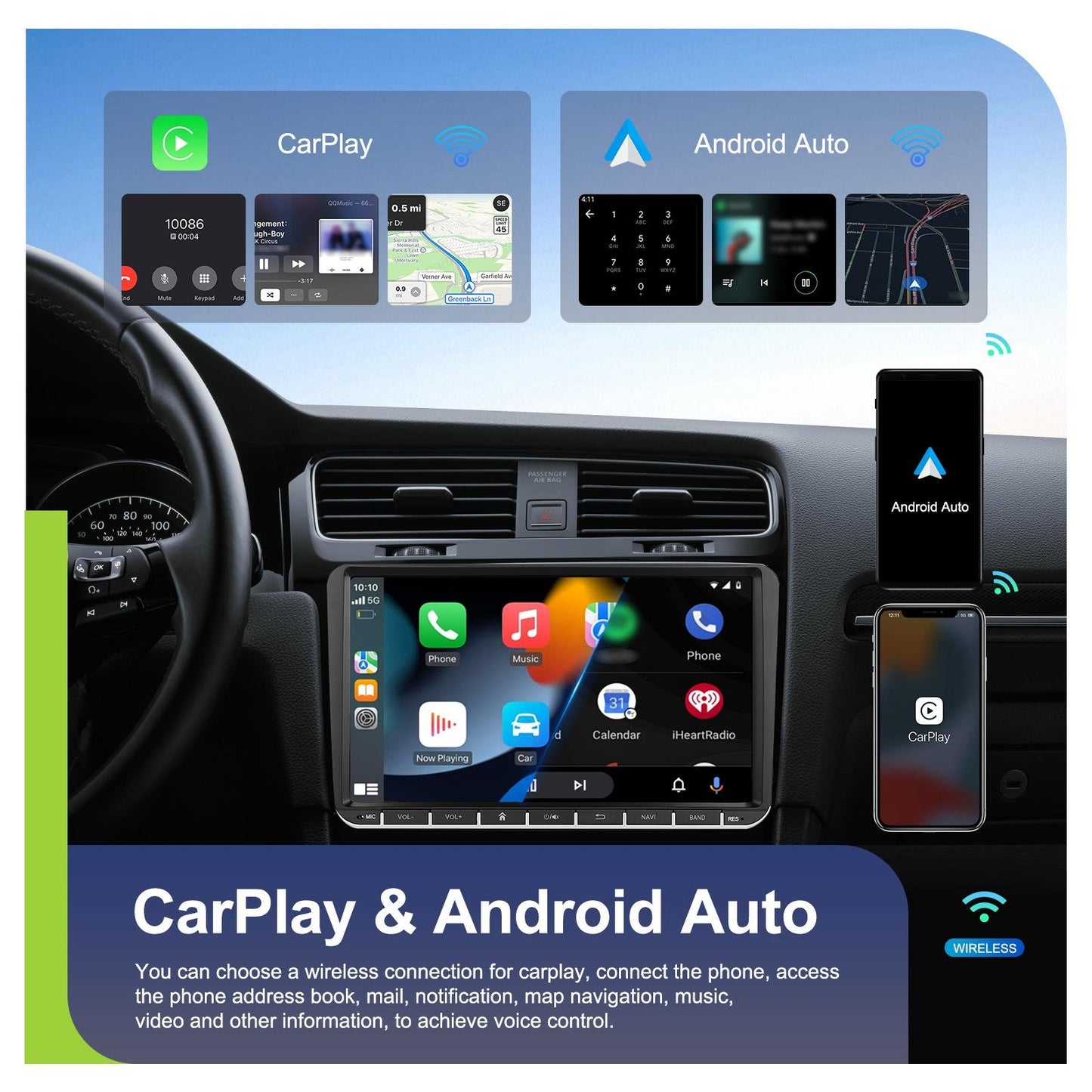 Android 13 Multimedia Player For Vw - 4 + 64G - 7-Inch
