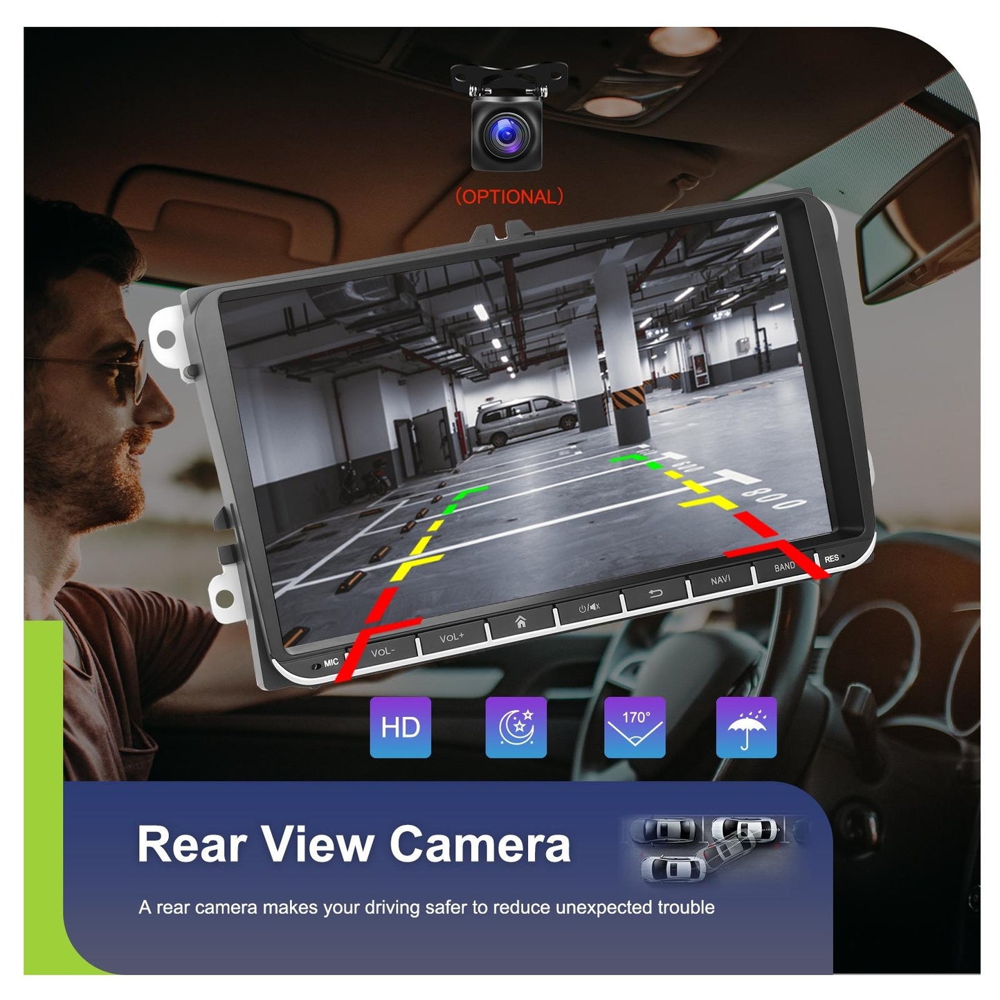 Android 13 Multimedia Player For Vw - 4 + 64G - 7-Inch