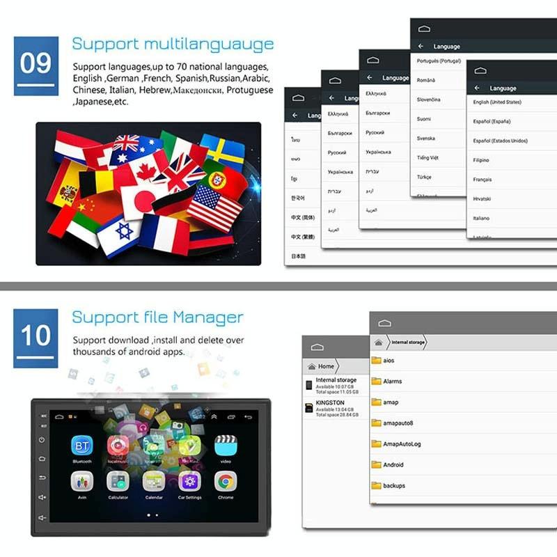 7 Inch Android Navigation Wifi 2 + 64G Gps Bluetooth Car Mp5 Player