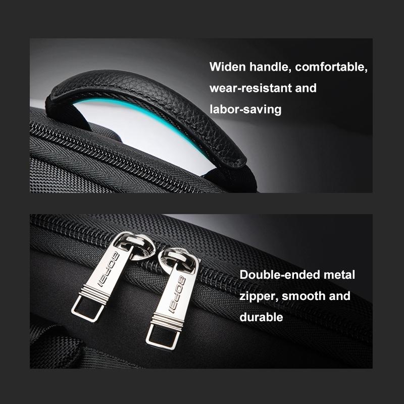 Waterproof Business Laptop Backpack - Genuine Leather Lightweight - Flagship