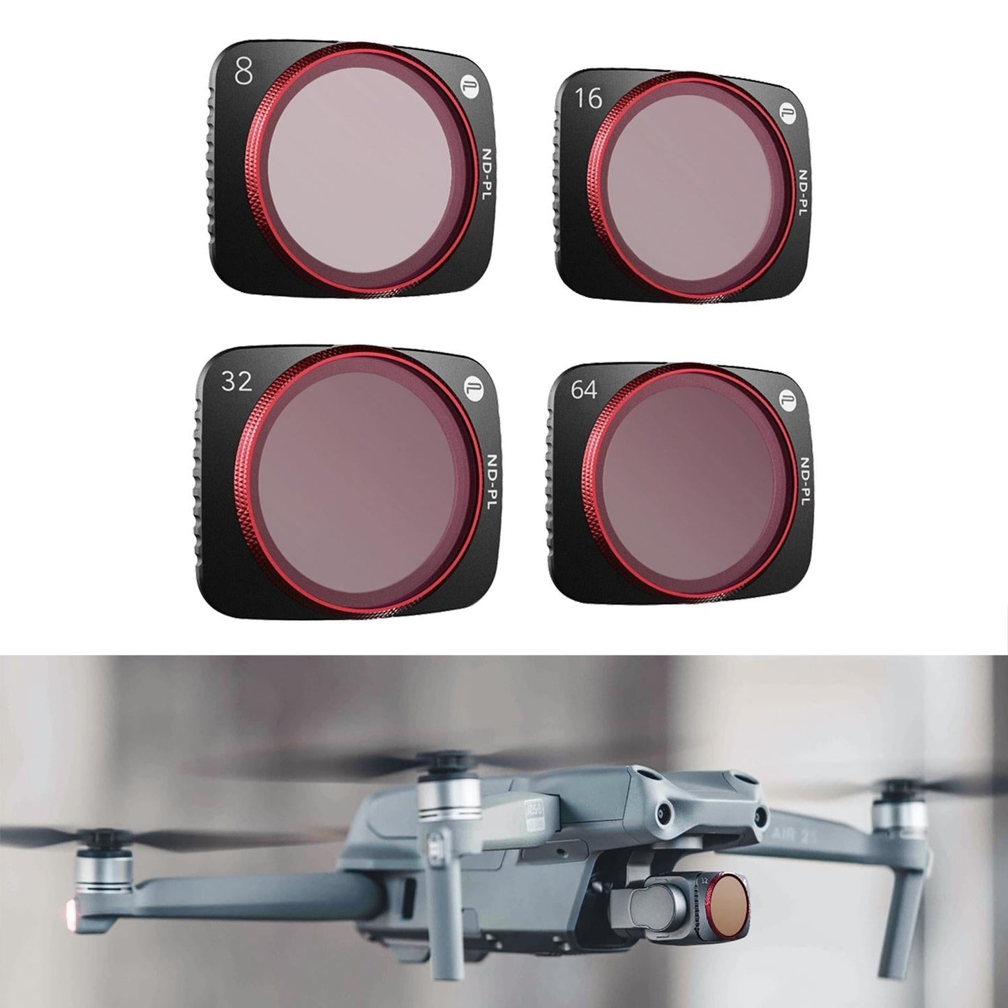4-in-1 Ndpl Lens Filter Kit for Dji Air 2s