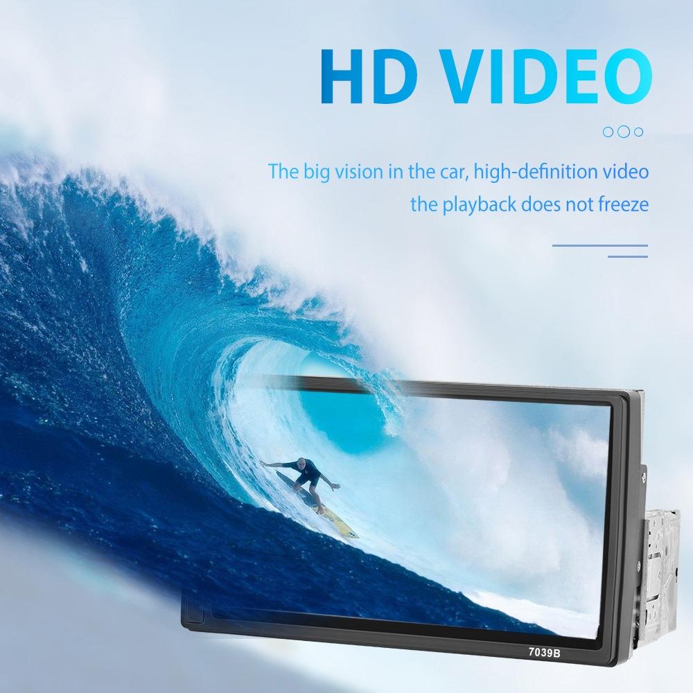 7 Inch Mp5 Bluetooth Carplay Player With Reversing Camera - Standard + 8 Lights