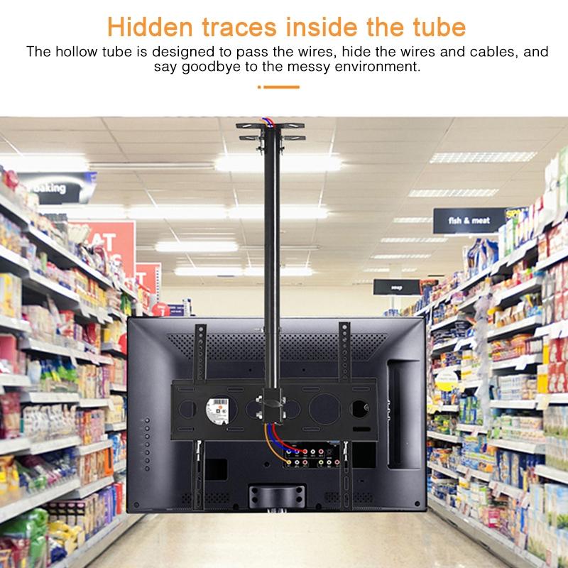 Adjustable Single Screen Tv Wall / Ceiling Mount - 32-70 Inch 0.5-2m Range