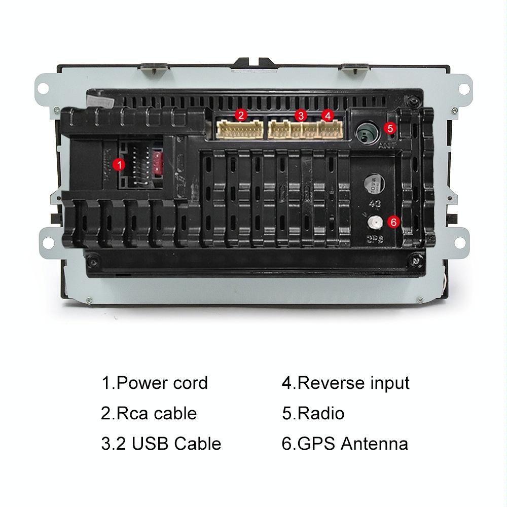 9 Inch Carplay Android10.0 Navigator For Volkswagen - 2 + 64G Central Control Screen