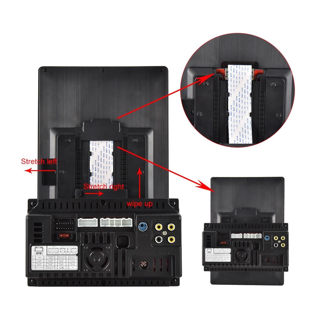 9.5 Inch Vertical Screen Car Mp5 Player - Dual Spindle + 12 Cam