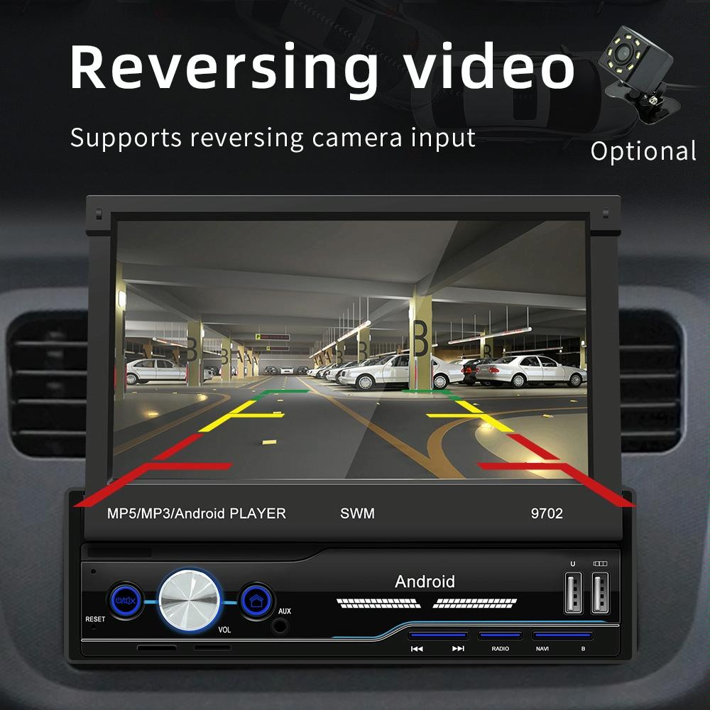 7 Inch Android Car Radio Receiver With Fm Bluetooth Gps Wifi - Swm 9702