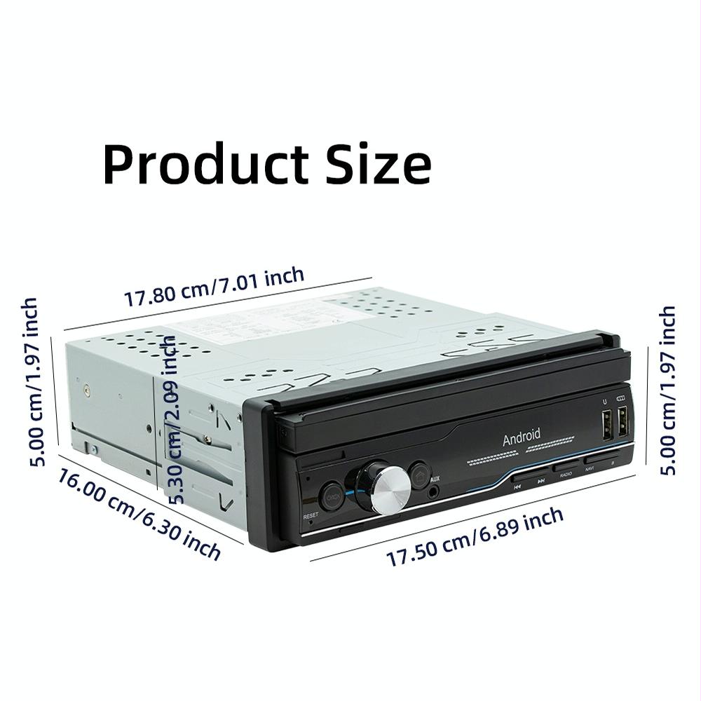 7 Inch Android Car Radio Receiver With Fm Bluetooth Gps Wifi - Swm 9702