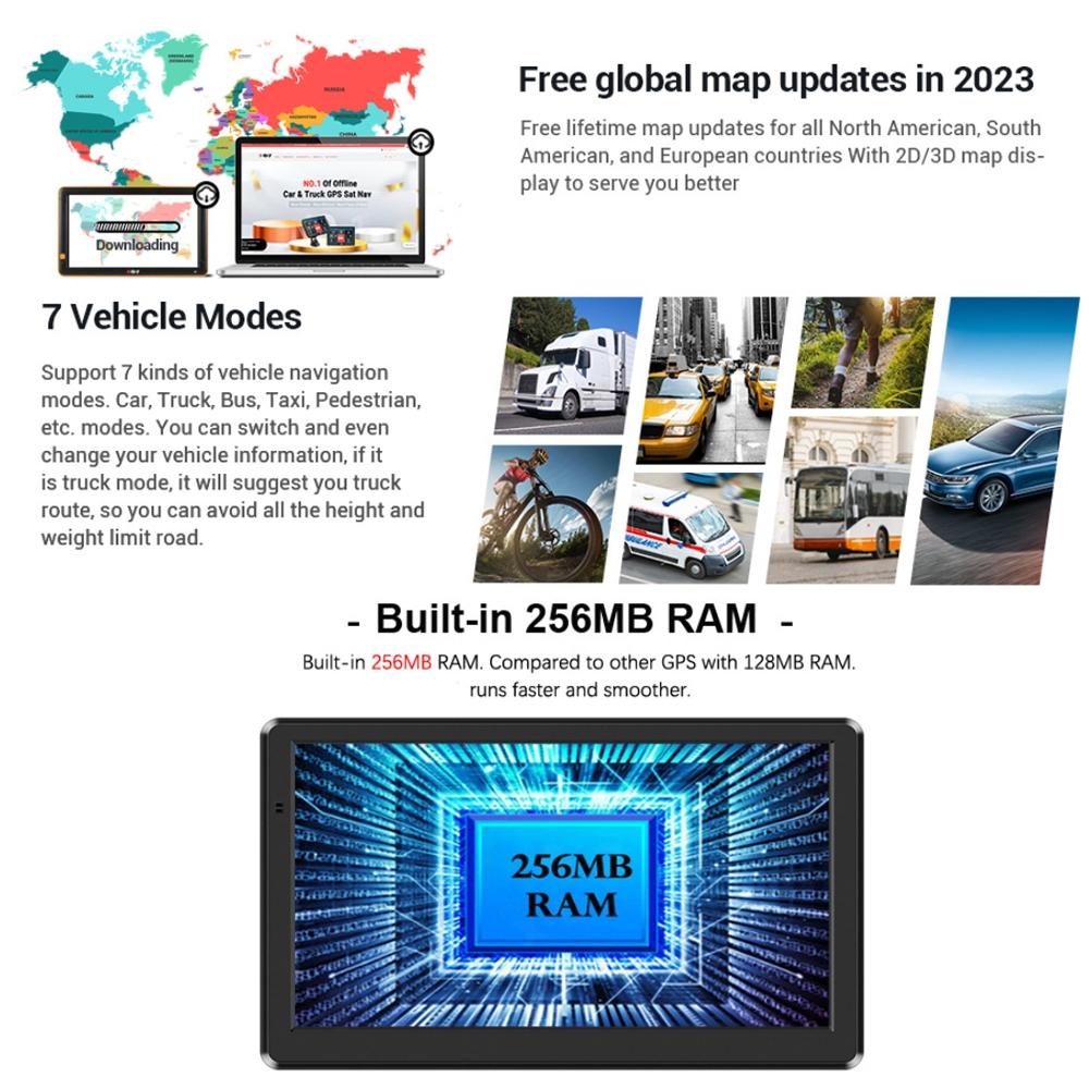 8 Inch Car Gps Navigator - 9 Screen Bluetooth Africa Map - Australia Map
