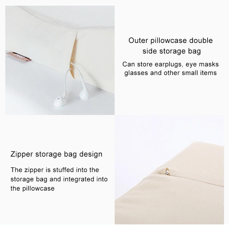 8H Z2 Natural Latex Pillow Soft & Breathable With Cotton Pillowcase