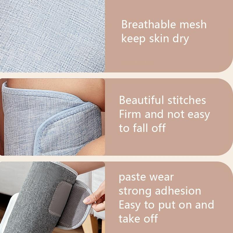 Wireless Leg Massager Gray Double Hot Compress + Air Pressure + Vibration