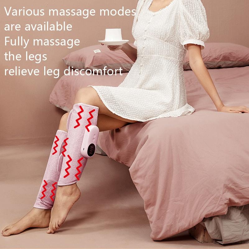 Wireless Leg Massager Gray Double Hot Compress + Air Pressure + Vibration