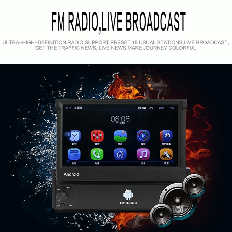7 Inch Car Android Radio Receiver Fm / Bluetooth / Tf / Gps / Wifi 2Gb + 32Gb
