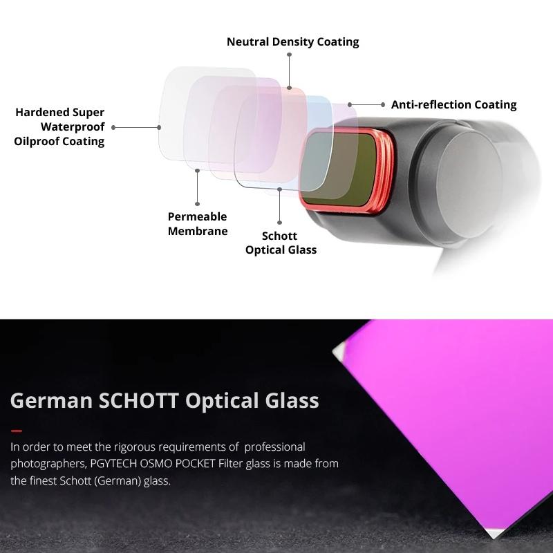 Diving Lens Filter Set for Dji Pocket - Nd / Pl