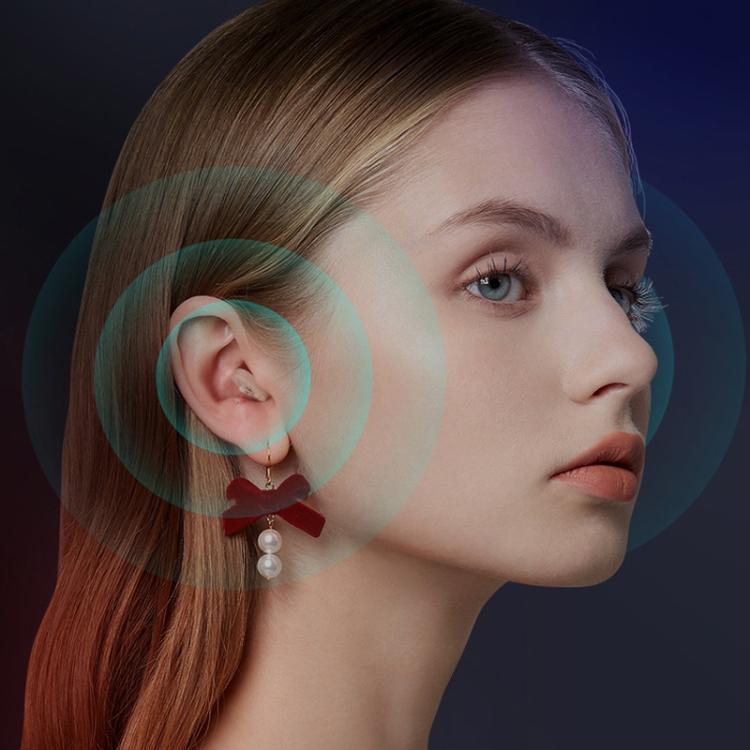 Digital Hearing Aid With Display & Charging - Red Blue