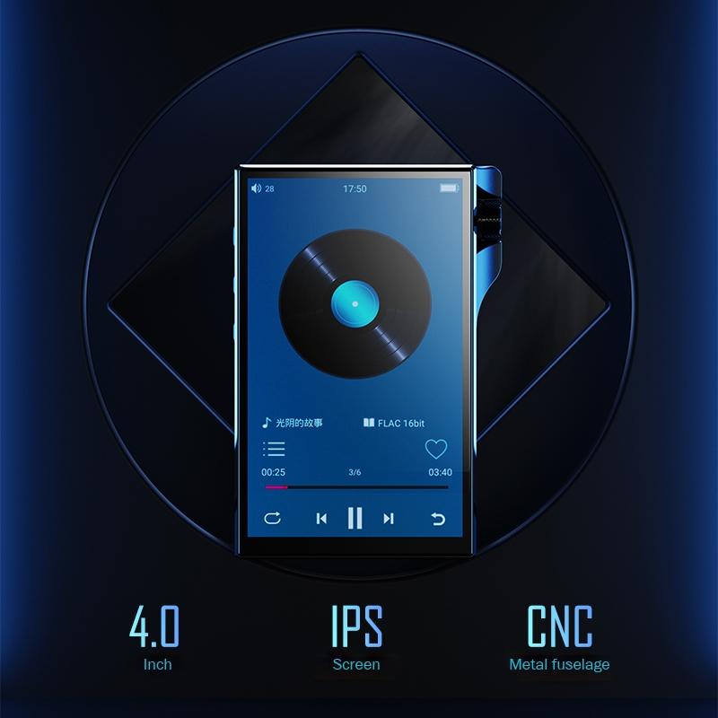 High Res 4.0 InchTouch Mp3 Player 16Gb Memory Black
