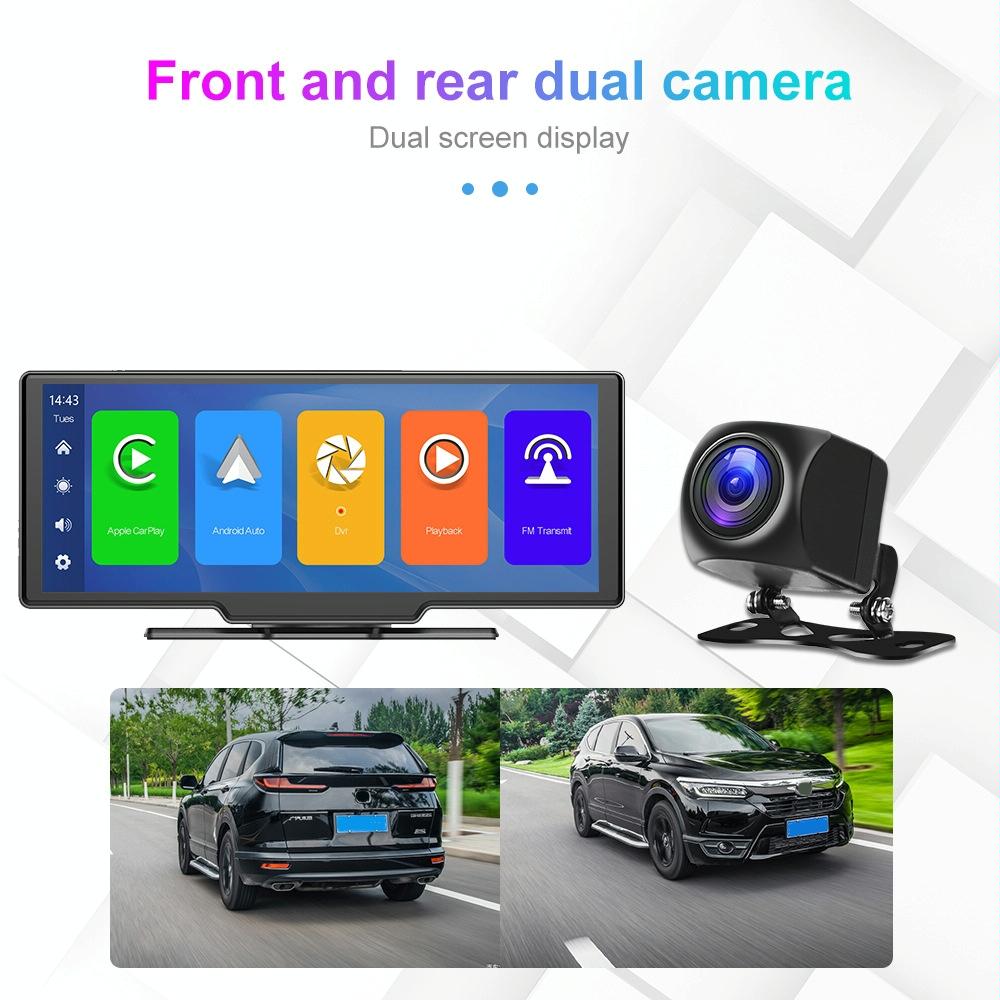 9.3 Hd Wired Smart Player With Wireless Carplay - Split-Screen Display Black