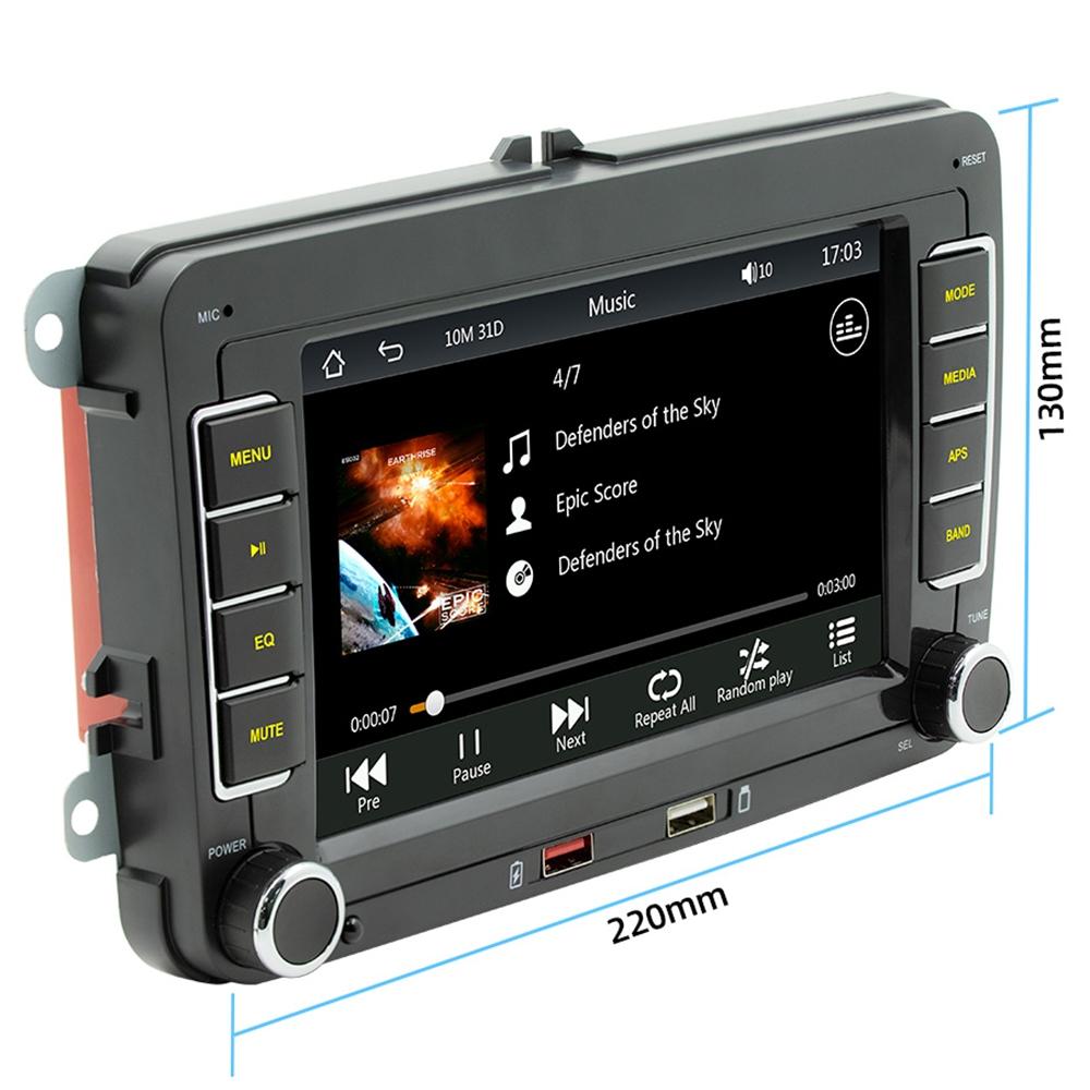 7 Inch Car Mp5 Player With Carplay / Android Auto - F9070 Black
