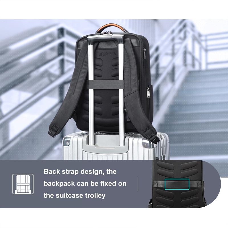 Waterproof Laptop Backpack with Usb & Type-c Port - Large Capacity Black