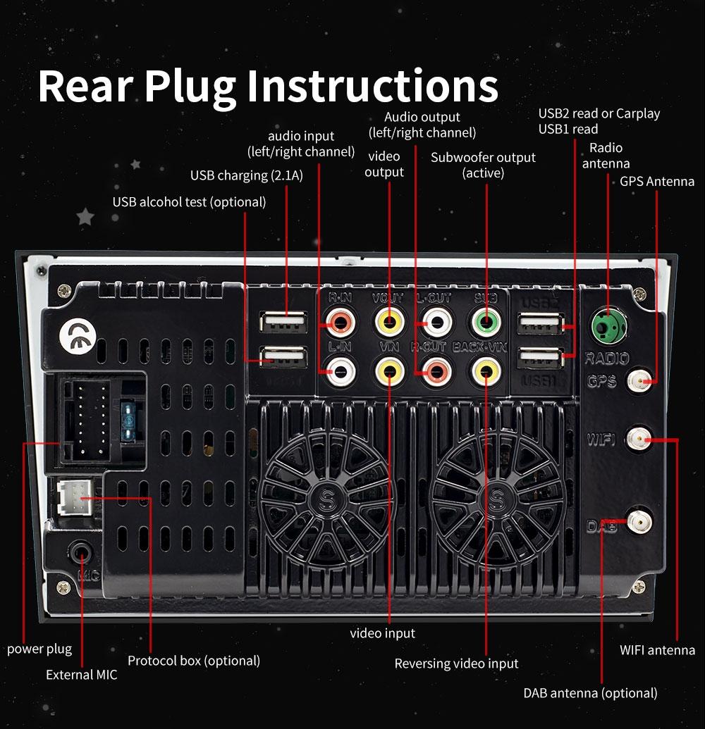 7 Inch Car Mp5 Player With Dab Function & Carplay / Android Auto For Opel - 1Gb + 16Gb - 1Gb + 16Gb Black