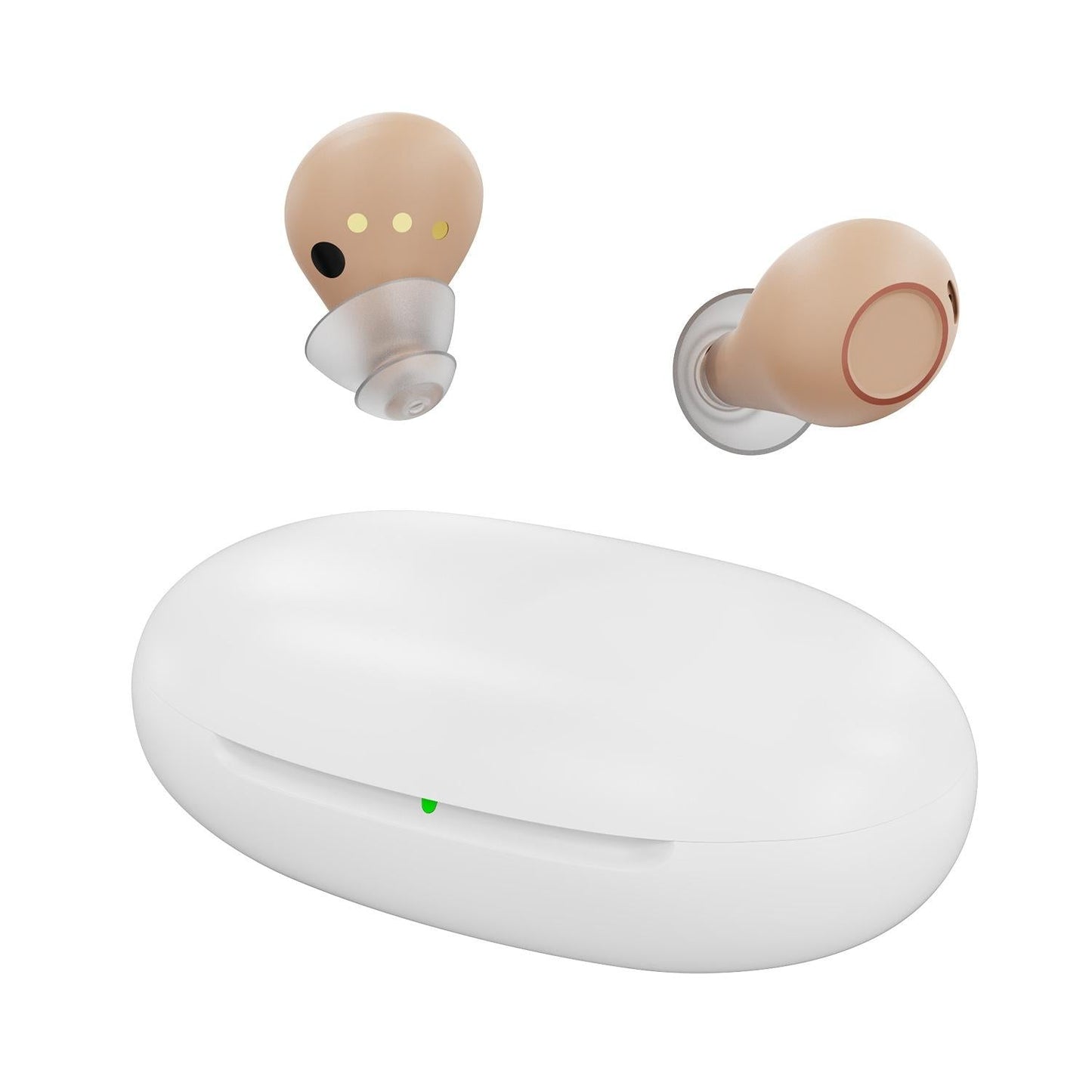 Digital In Ear Tws Hearing Aid Rechargeable & Invisible - Skin Colour