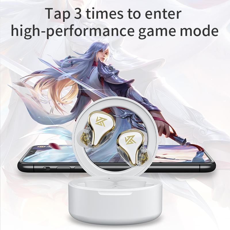 Hybrid Bluetooth 5.2 True Wireless Tws Earphones - Kz Sk10 - White