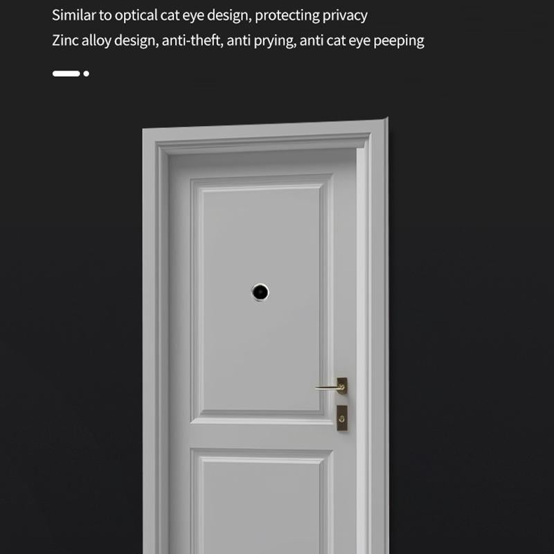 1080P Wifi Smart Cat Eye Video Doorbell With 4.3 Ips Lcd Screen And Infrared Night Vision Black