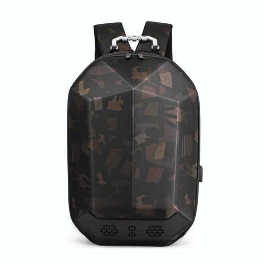 Waterproof Bluetooth Shoulder Bag with Usb Charging - Music