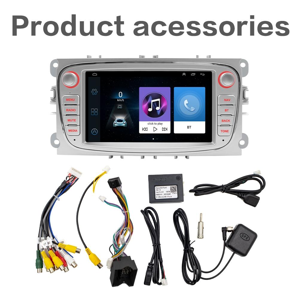7 Inch Android Navigation Radio For Ford Focus - Bluetooth Rds 1 + 32G - Black 2 + 32G