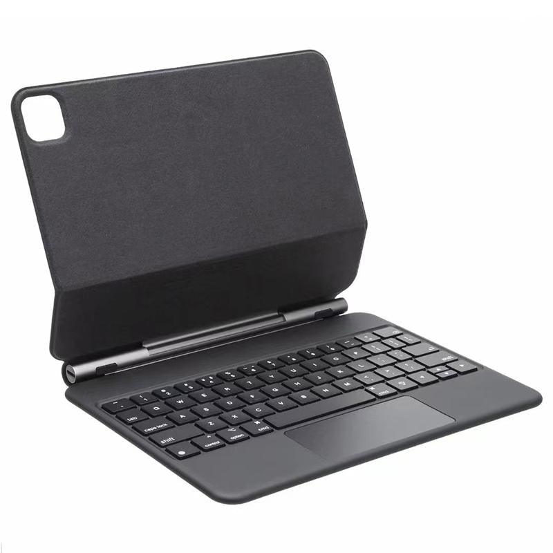 Bluetooth Keyboard Leather Case With Touch Pad - Bp129 - Black