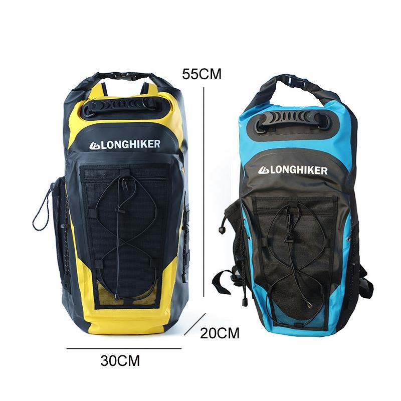 Outdoor Diving Fin Backpack Drifting Swimming Fishing Ski Bag - Blue