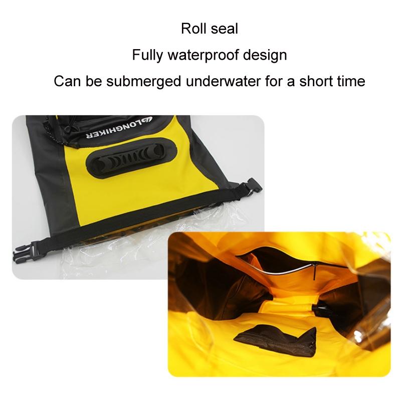 Outdoor Diving Fin Backpack Drifting Swimming Fishing Ski Bag - Blue