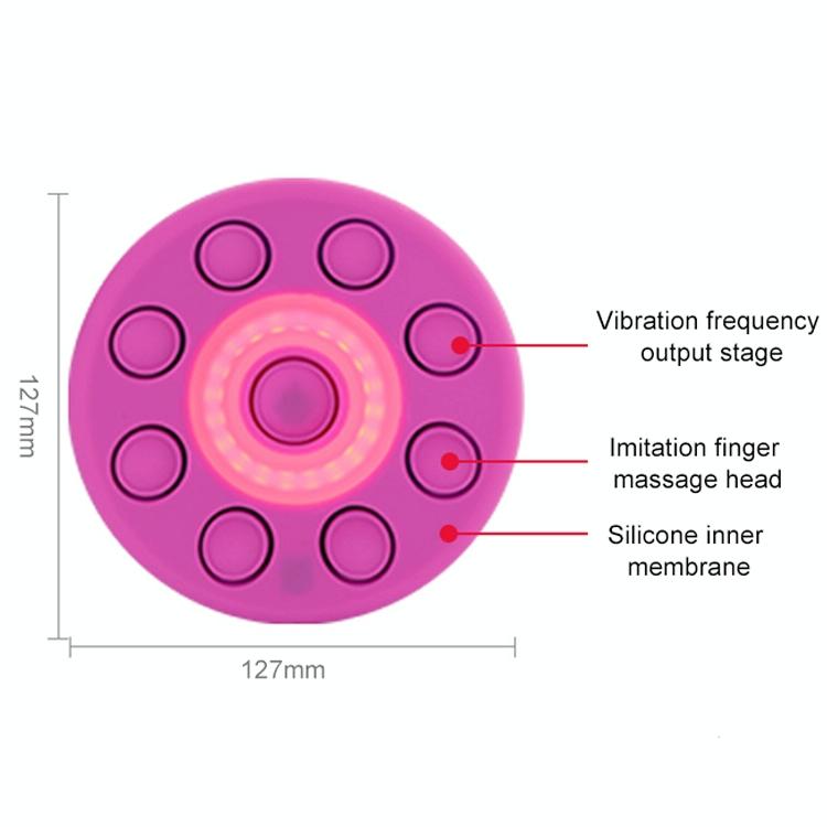 Anti-Sagging Bluetooth Breast Massager Remote Control Purple