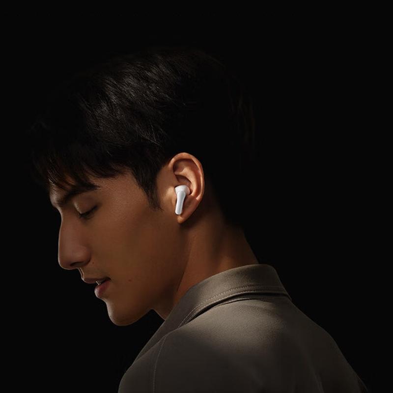 Wireless Smart Noise-cancelling Earphones for Sports - White