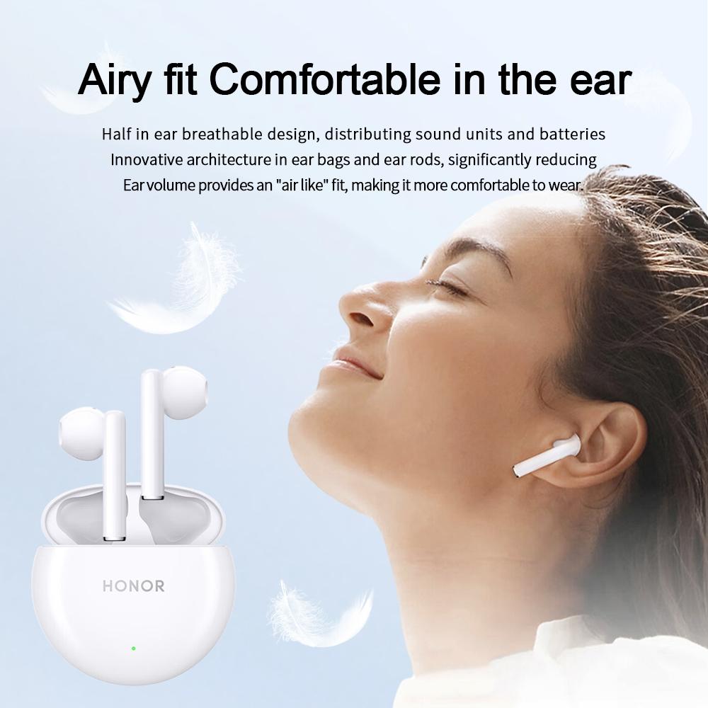 Smart Call Noise Reduction Bluetooth Earbuds - Semi-in-ear - Coral Pink