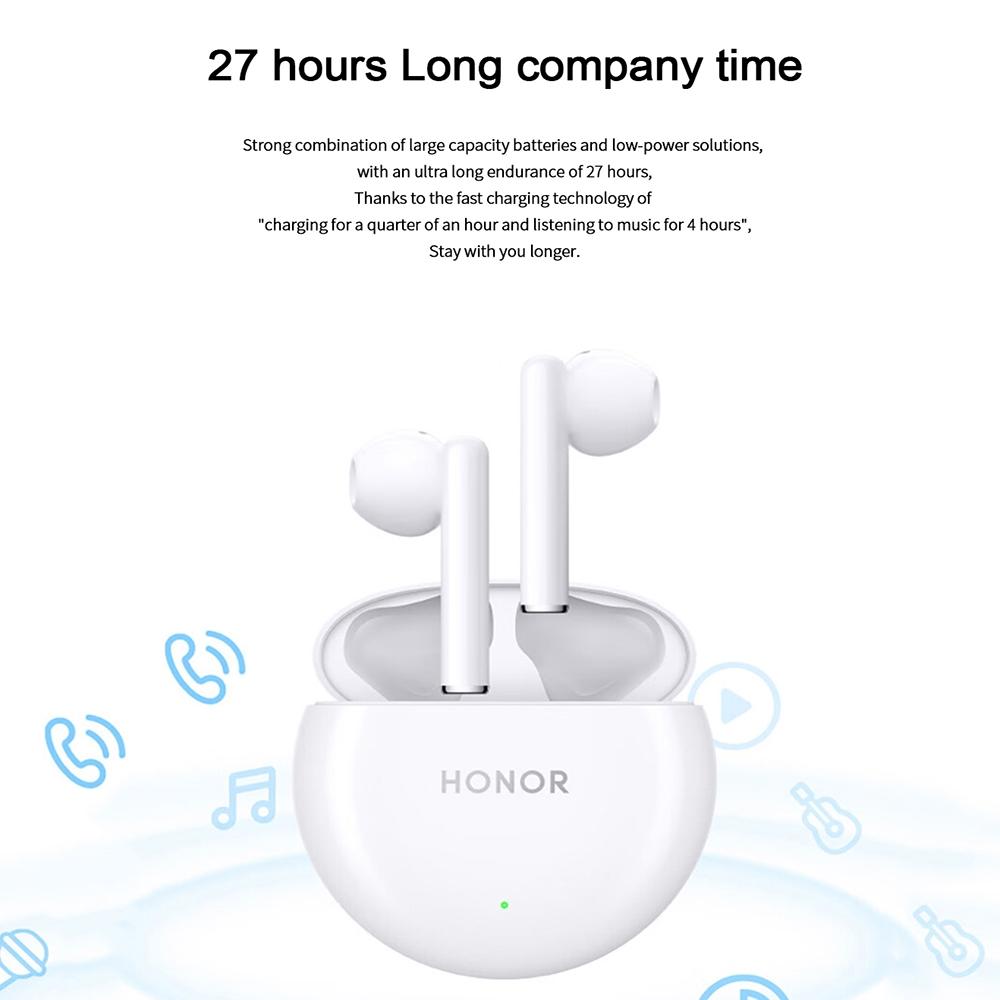 Smart Call Noise Reduction Bluetooth Earbuds - Semi-in-ear - Coral Pink
