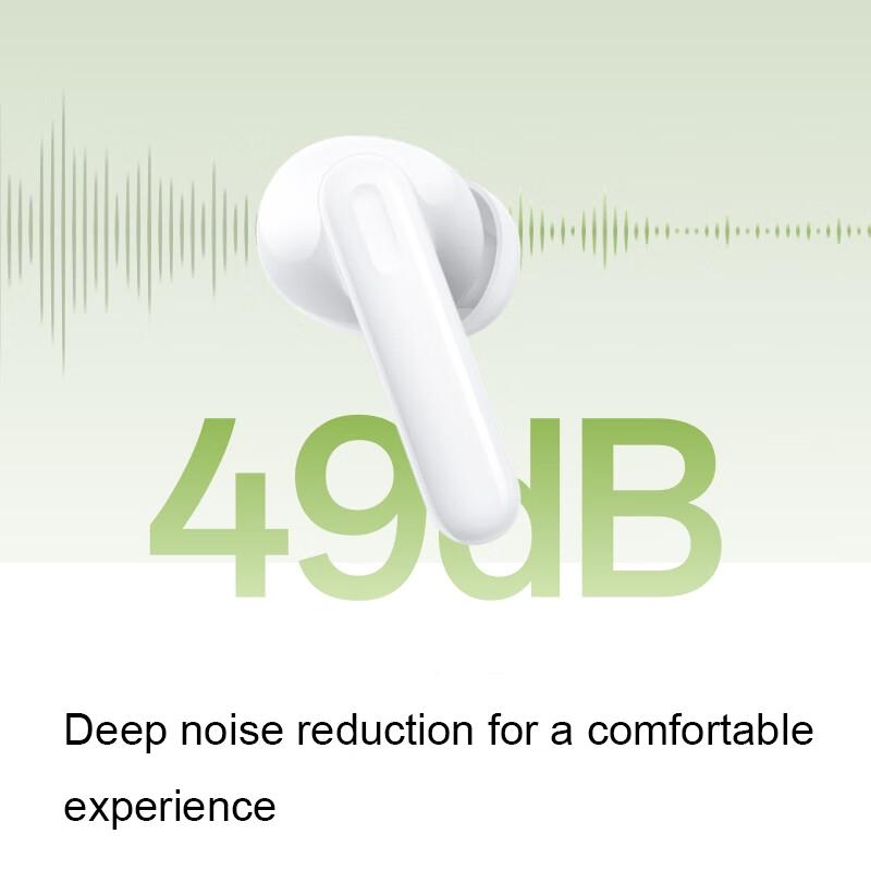 Wireless Active Noise-cancelling Earbuds for Sports and Music - Green