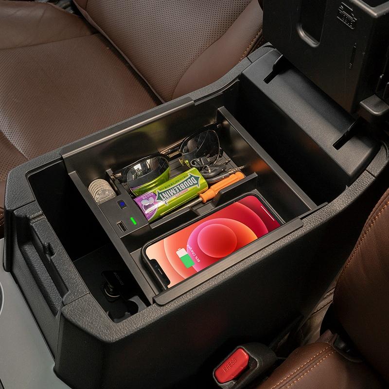 Wireless Charger & Storage Box for Toyota 4runner 2010-2021