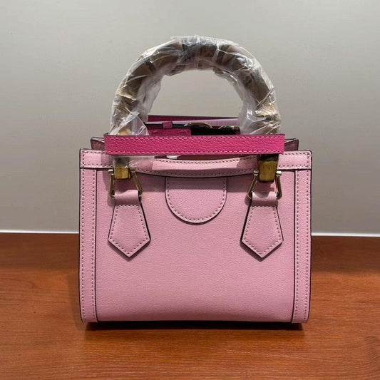 Versatile Cowhide Shoulder Bag for All Occasions - Cherry Blossom Pink