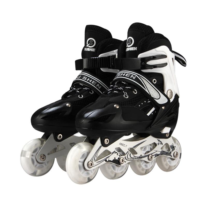 Adjustable Children's Roller Skates Set - Black Size s