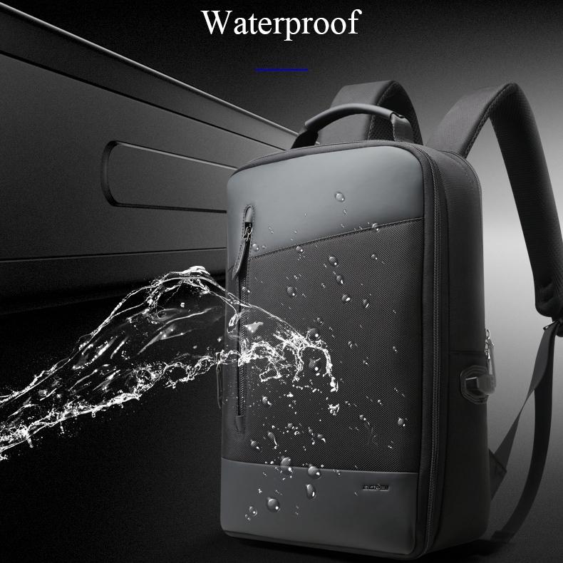 Large Capacity Anti-Theft Waterproof Shoulder Bag With Usb Port - Black 30.5X13X45Cm