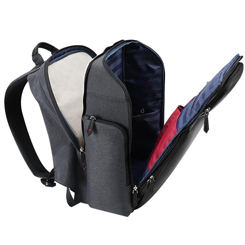 Waterproof Anti-Theft Usb Shoulder Bag - Large Capacity - Black