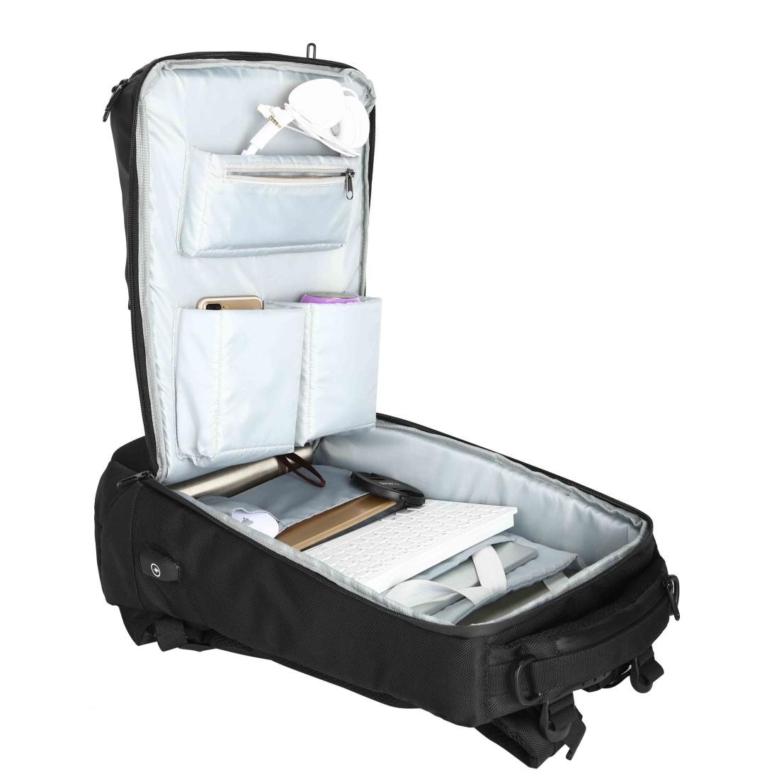 Waterproof Usb Outdoor Backpack - Large 33x21x53cm - Black