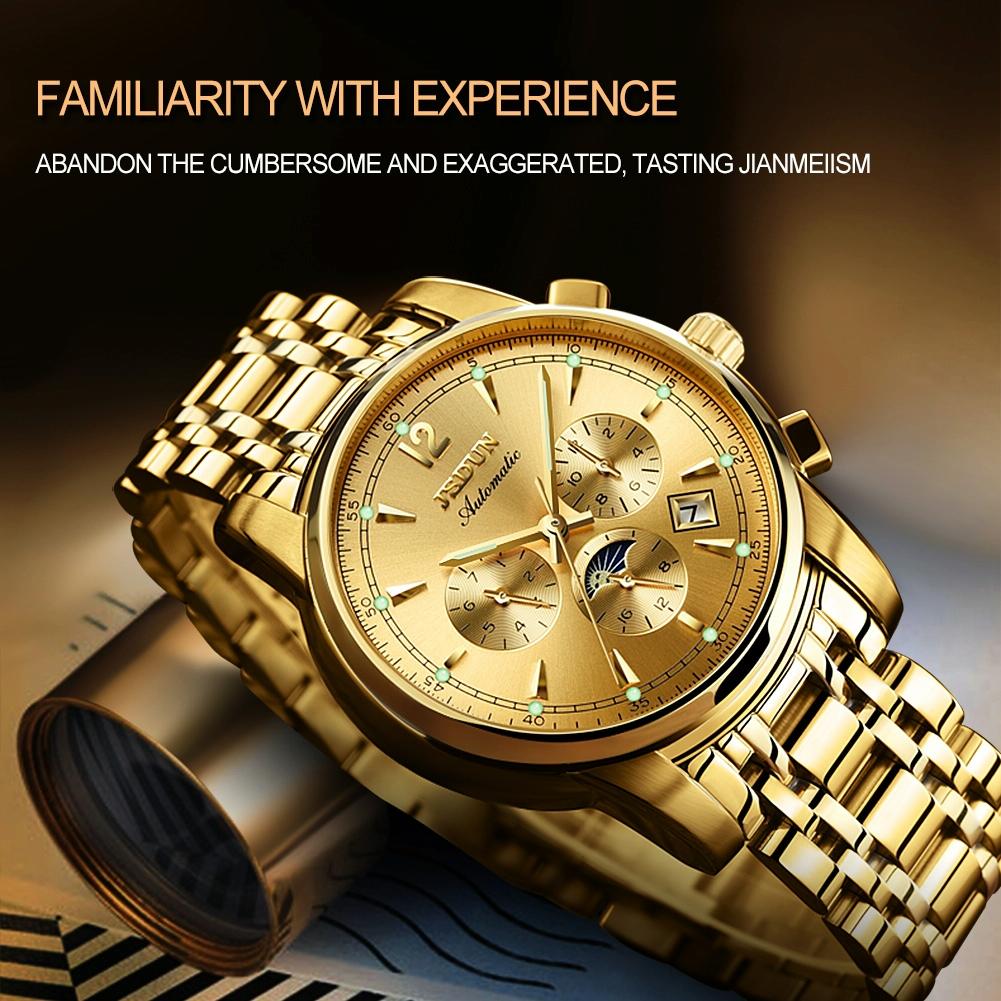 Waterproof Luminous Mechanical Watch for Men - 8750 - Silver White