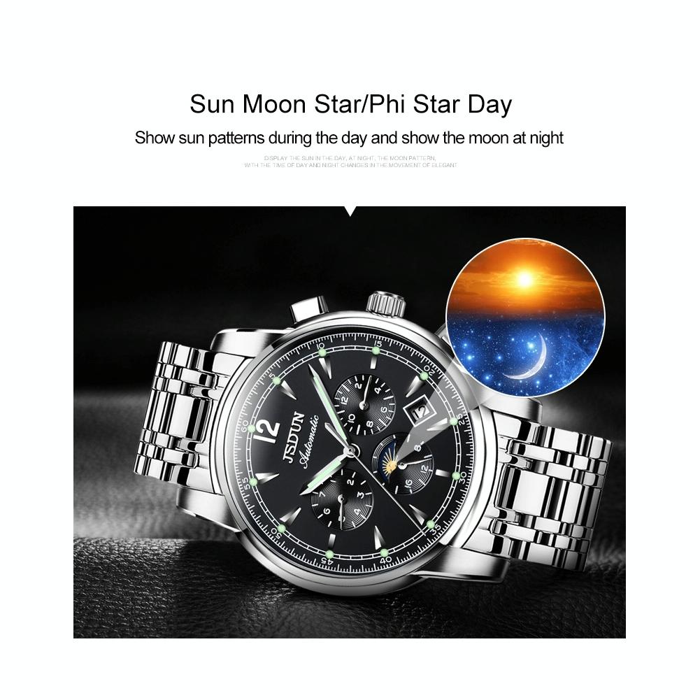 Waterproof Luminous Mechanical Watch for Men - 8750 - Silver White