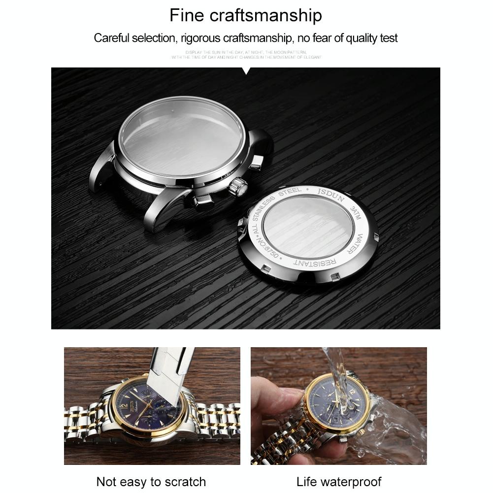 Waterproof Luminous Mechanical Watch for Men - 8750 - Silver White
