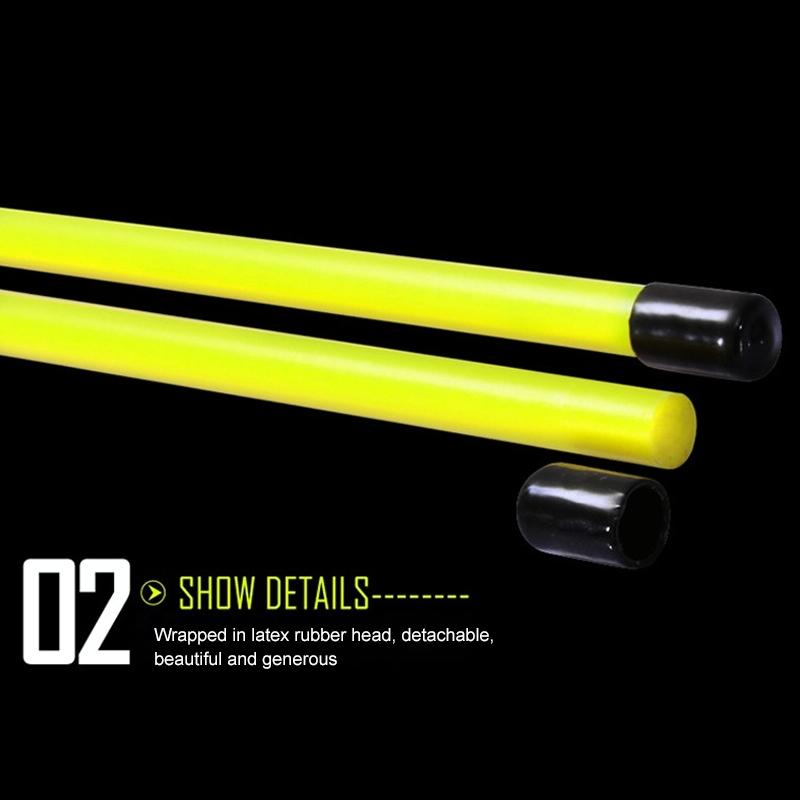 2-pack Golf Alignment Sticks for Accurate Ball Direction - Red Fiberglass - White No Package
