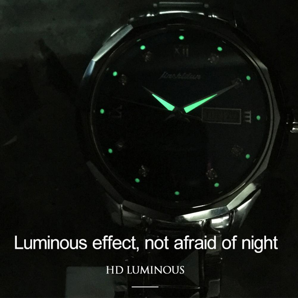 Stylish Waterproof Luminous Women Automatic Watch - 8813 - Silver White