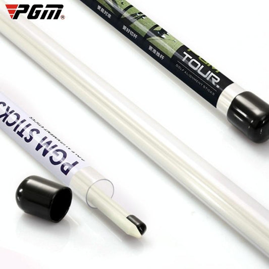 2-pack Golf Alignment Sticks for Accurate Ball Direction - Red Fiberglass - White With Package
